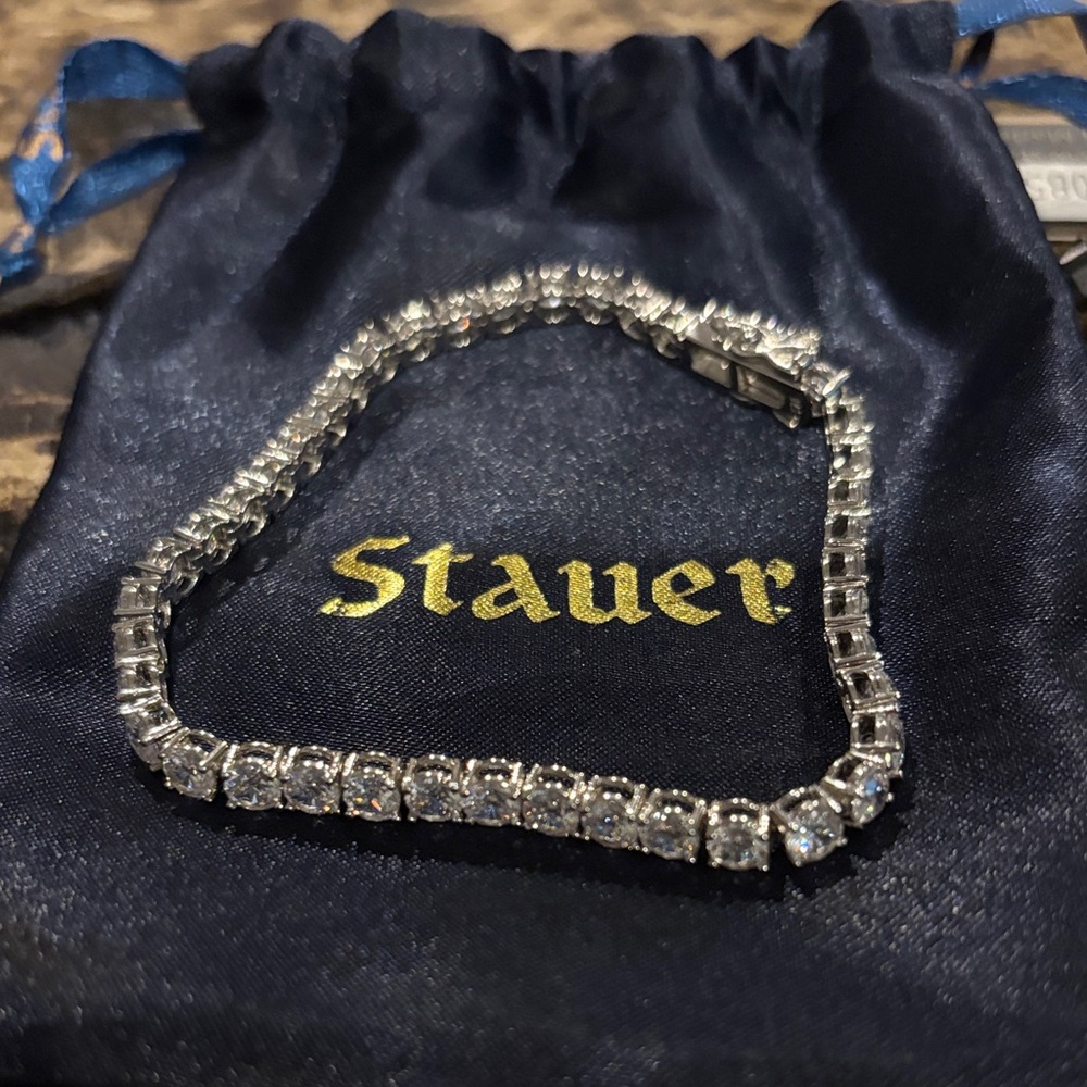 Stauer Silver Tennis Bracelet